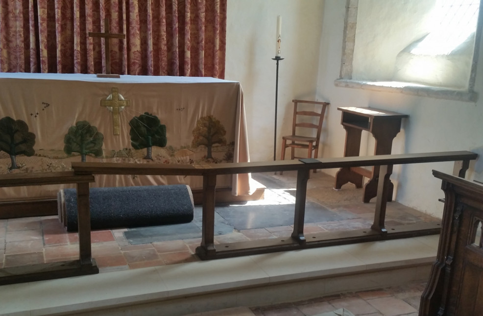 Altar rail, Burnham Norton church, Norfolk
