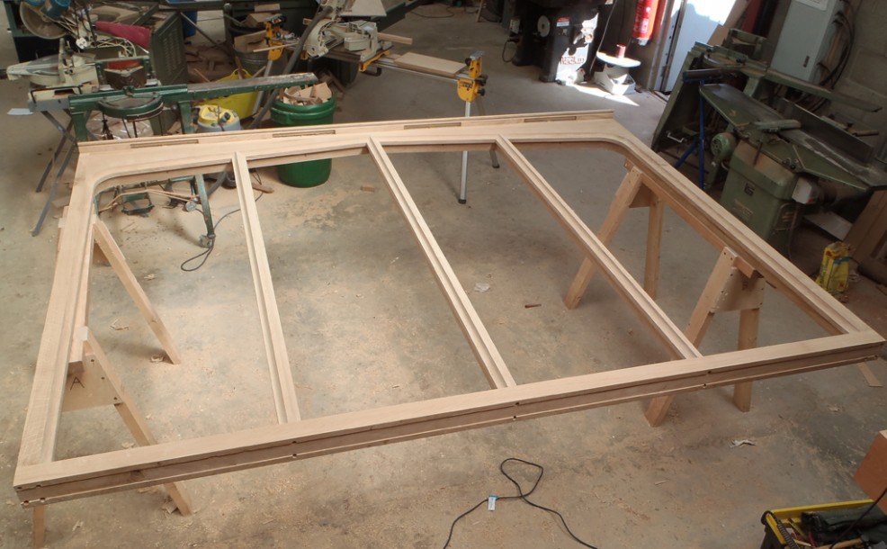 Barn window frame construction